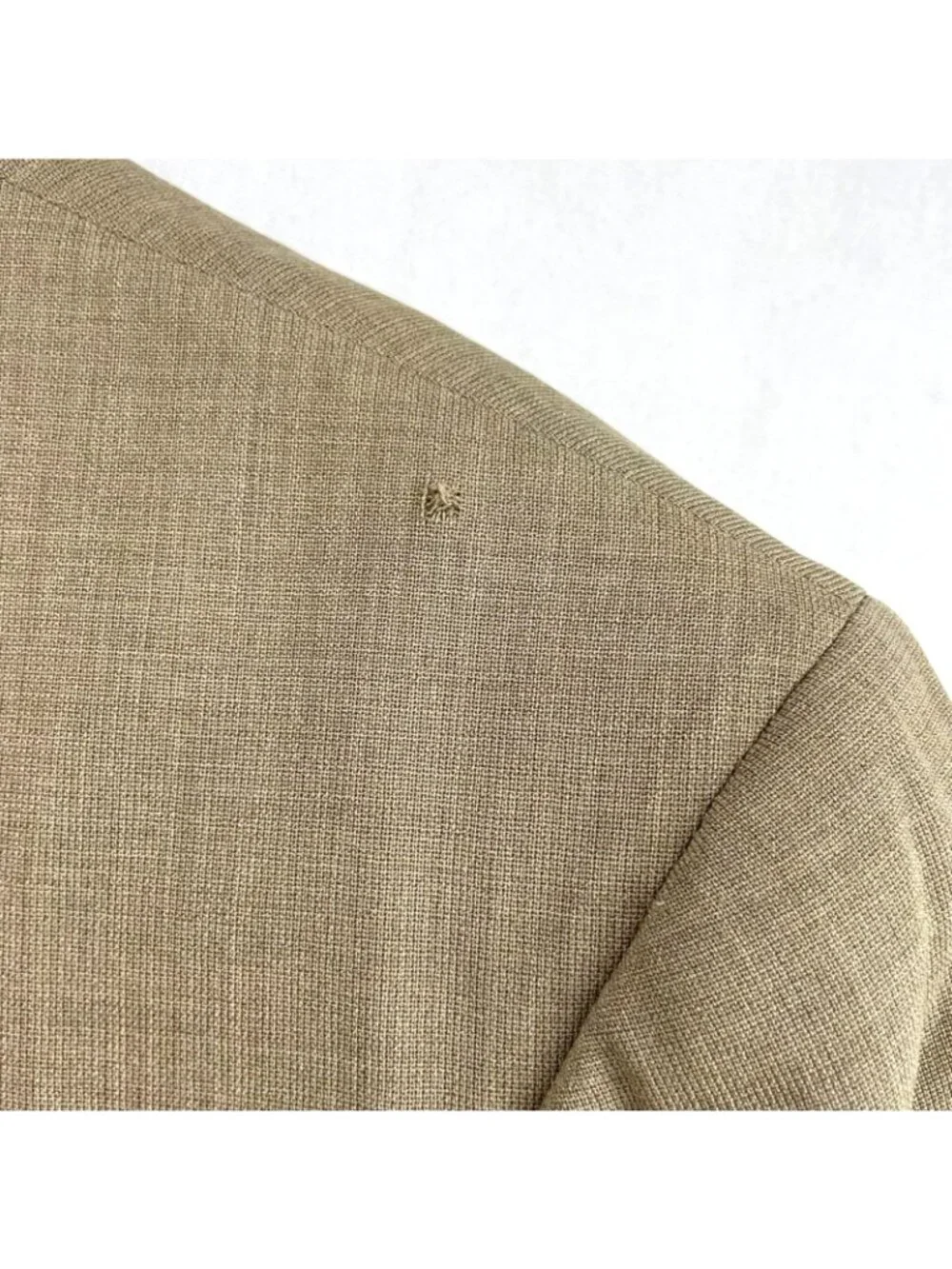 Brioni Men's Nomentano 100% Wool 2-Button Blazer Beige • Italy • 44R US